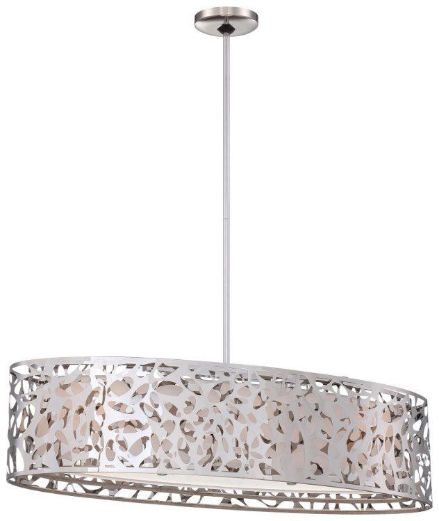 Foto para 100w SW 3 Light Island Light Chrome White Linen