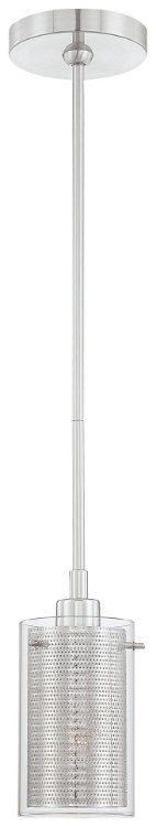 Foto para 60w SW 1 Light Mini Pendant Chrome Clear Glass