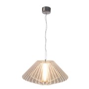 Picture of 21w Dimensions SSL 80CRI LED Dry Location Chrome Dimmable Led Acrylic Pendant 12"Ø21.7"