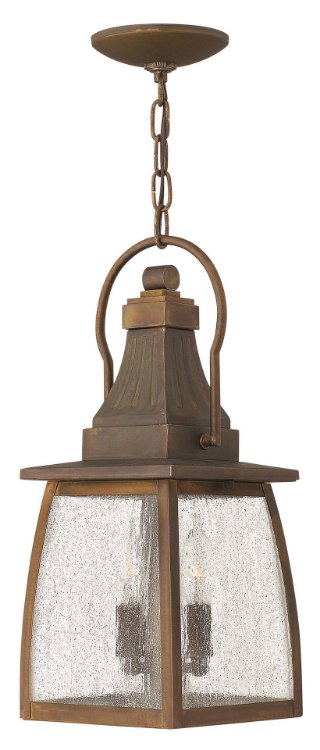 Picture of 15w Outdoor Montauk LED Clear Seedy Sienna Hanging