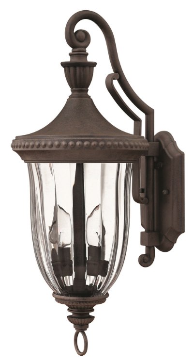 Picture of 40w Outdoor Oxford CAND Clear Optic Midnight Bronze Medium Wall Mount