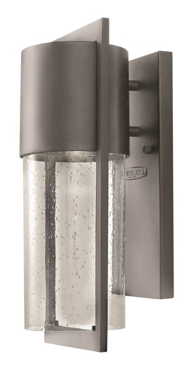 Foto para 75w Outdoor Shelter MED Clear Seedy Hematite Medium Wall Mount
