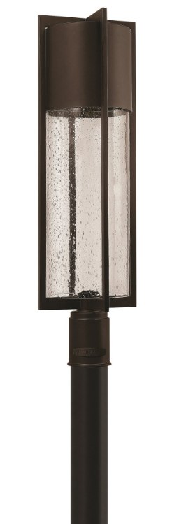 Picture of 15w Outdoor Shelter LED Clear Seedy Buckeye Bronze Post Top/ Pier Mount