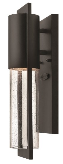 Foto para 5w Outdoor Shelter LED Clear Seedy Black Mini Wall Mount