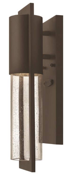 Foto para 5w Outdoor Shelter LED Clear Seedy Buckeye Bronze Mini Wall Mount