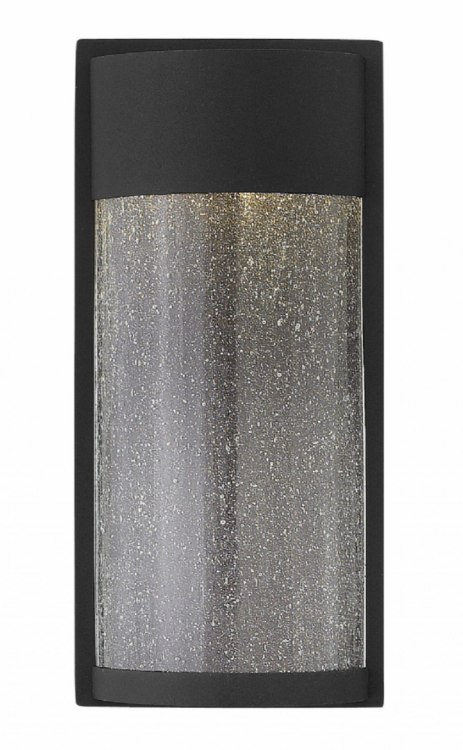 Foto para 16w Outdoor Shelter LED Clear Seedy Black Small Wall Mount