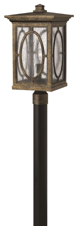 Picture of 100w Outdoor Randolph MED Clear Seedy and Etched Seedy Glass Panels (Option) Autumn Extra Large Post Top