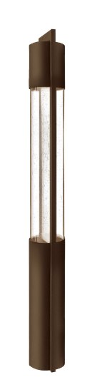 Picture of 35w Landscape Shelter MR-16 Clear Acrylic and Seedy Glass Buckeye Bronze Landscape Bollard