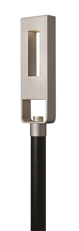 Foto para 11w Outdoor Atlantis LED Etched Glass Lens Titanium Post Top/ Pier Mount