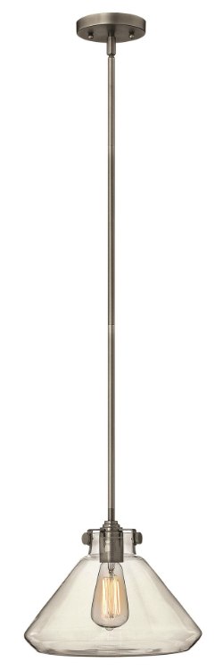 Picture of 100w Mini-Pendant Congress MED Clear Glass Antique Nickel