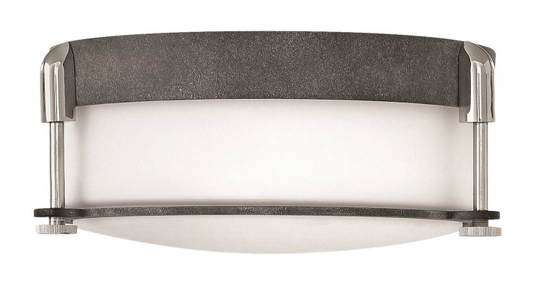 Picture of 60w Foyer Colbin MED Aged Zinc Flush Mount