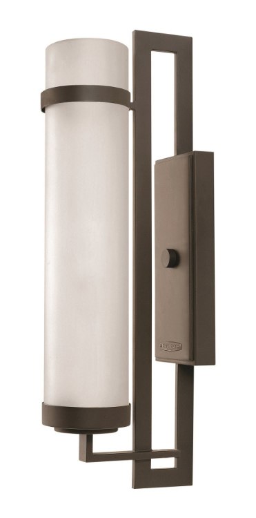 Picture of 100w Outdoor Cordillera MED Cased Opal Sandblasted Buckeye Bronze Large Wall Mount