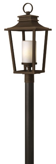 Picture of 15w Outdoor Sullivan LED Etched Opal Oil Rubbed Bronze Post Top/ Pier Mount