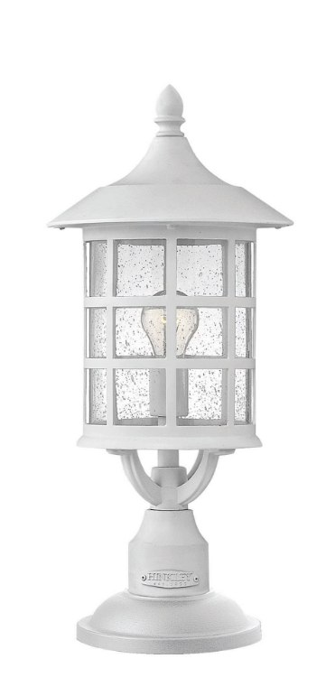 Picture of 15w Outdoor Freeport LED Clear Seedy Classic White Post Top/ Pier Mount