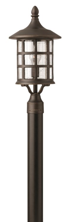 Picture of 100w Outdoor Freeport MED Clear Seedy Oil Rubbed Bronze Post Top/ Pier Mount
