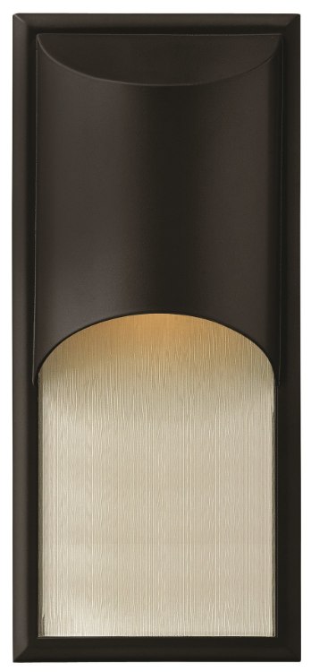 Picture of 100w Outdoor Cascade MED Clear Etched Organic Rain Satin Black Medium Wall Mount