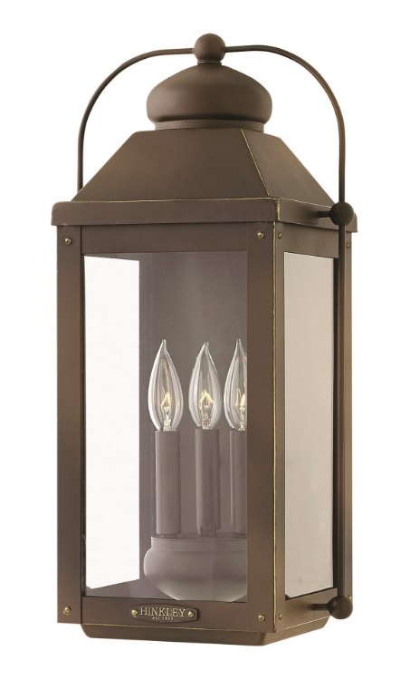 Foto para 60w Outdoor Anchorage CAND Clear Light Oiled Bronze Large Wall Mount