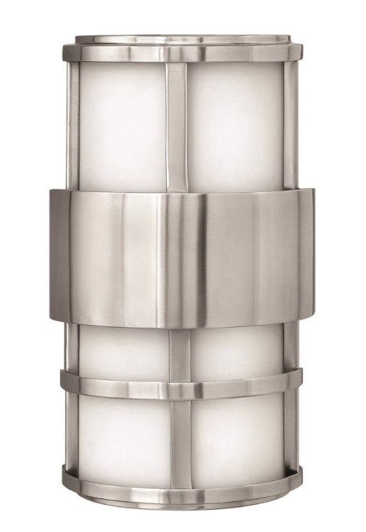 Foto para 40w Outdoor Saturn CAND Etched Opal Stainless Steel Mini Wall Mount