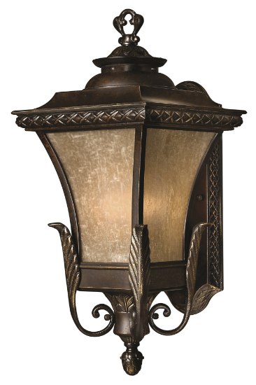 Picture of 75w Outdoor Brynmar MED Amber Linen Regency Bronze Medium Wall Mount