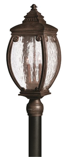 Picture of 40w Outdoor Forum CAND Seedy Water Glass French Bronze Post Top/ Pier Mount