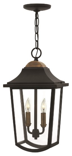 Picture of 60w Outdoor Burton CAND Clear Beveled Black Hanging