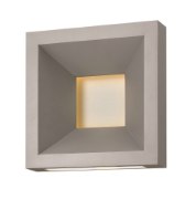 Picture of 24w Outdoor Plaza LED Etched Acrylic Lens Titanium Small Wall Mount