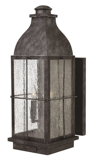 Picture of 60w Outdoor Bingham CAND Clear Seedy Greystone Large Wall Mount