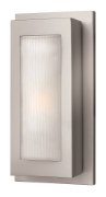 Picture of 100w Outdoor Titan MED Organic Ribbed Etched Titanium Small Wall Mount