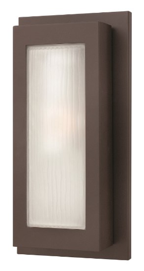 Picture of 100w Outdoor Titan MED Organic Ribbed Etched Buckeye Bronze Medium Wall Mount