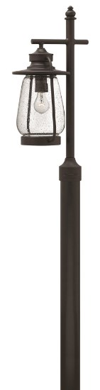 Foto para 15w Outdoor Calistoga LED Clear Seedy Spanish Bronze Post Top/ Pier Mount