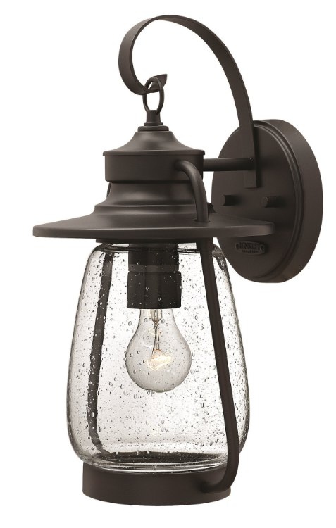 Foto para 15w Outdoor Calistoga LED Clear Seedy Spanish Bronze Medium Wall Mount