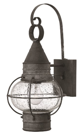 Foto para 15w Outdoor Cape Cod LED Clear Seedy Aged Zinc Small Wall Mount