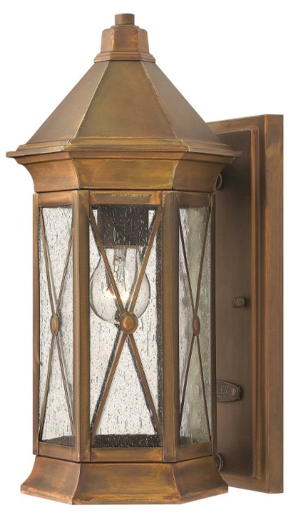 Foto para 15w Outdoor Brighton LED Clear Seedy Sienna Small Wall Mount