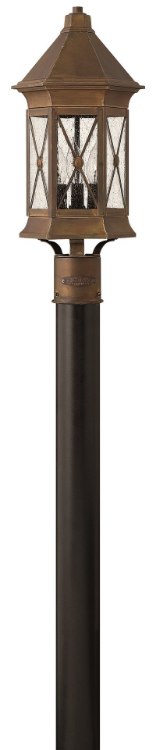 Foto para 15w Outdoor Brighton LED Clear Seedy Sienna Post Top/ Pier Mount