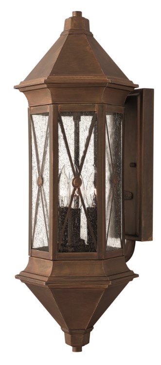 Picture of 60w Outdoor Brighton CAND Clear Seedy Sienna Large Wall Mount