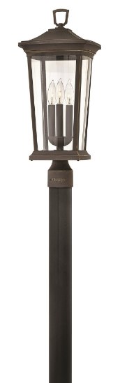 Picture of 60w Outdoor Bromley CAND Clear Oil Rubbed Bronze Post Top/ Pier Mount