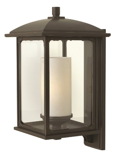 Picture of 100w Outdoor Stanton MED Clear Oil Rubbed Bronze Large Wall Mount