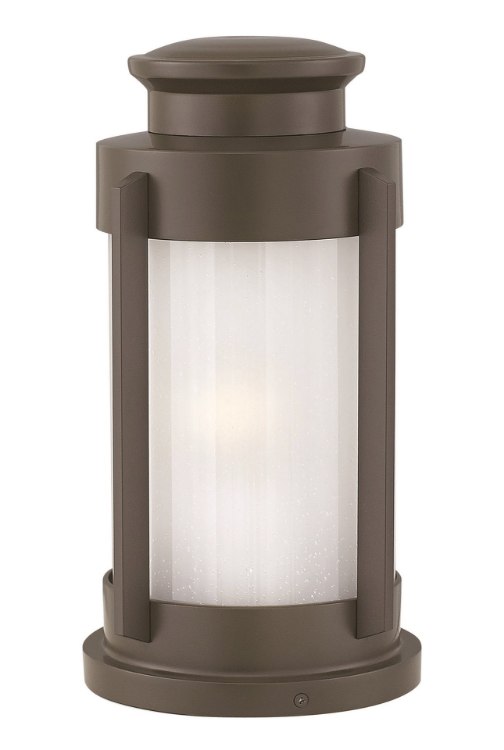 Picture of 100w Outdoor Briggs MED Etched Seedy Buckeye Bronze Pier Mount