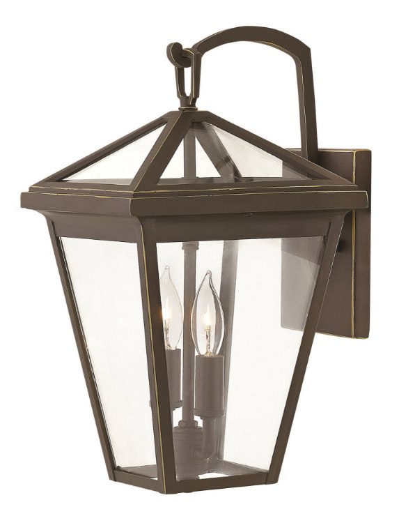 Foto para 60w Outdoor Alford Place CAND Clear Oil Rubbed Bronze Small Wall Mount