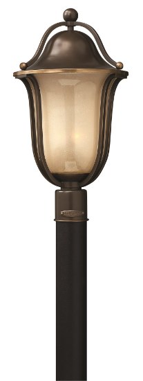 Picture of 40w Outdoor Bolla CAND Light Amber Seedy Olde Bronze Post Top/ Pier Mount