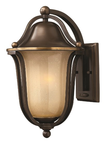 Foto para 15w Outdoor Bolla LED Light Amber Seedy Olde Bronze Medium Wall Mount