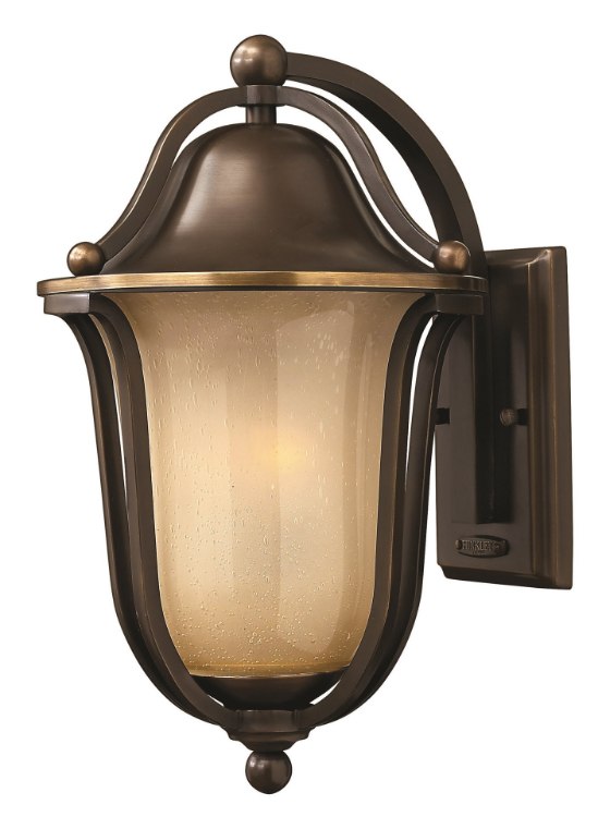 Foto para 15w Outdoor Bolla LED Light Amber Seedy Olde Bronze Medium Wall Mount