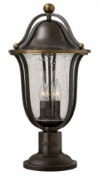 Picture of 40w Outdoor Bolla CAND Clear Seedy Olde Bronze Post Top/ Pier Mount