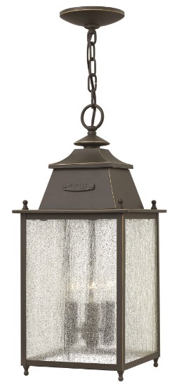 Picture of 60w Outdoor Chatfield CAND Clear Seedy Oil Rubbed Bronze Hanging