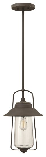 Picture of 100w Outdoor Belden Place MED Clear Oil Rubbed Bronze Hanging