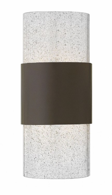 Foto para 16w Outdoor Horizon LED Clear Seedy Buckeye Bronze Small Wall Mount