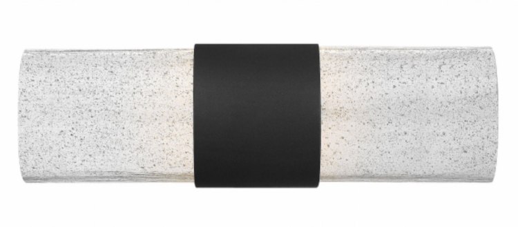 Foto para 16w Outdoor Horizon LED Clear Seedy Black Medium Wall Mount