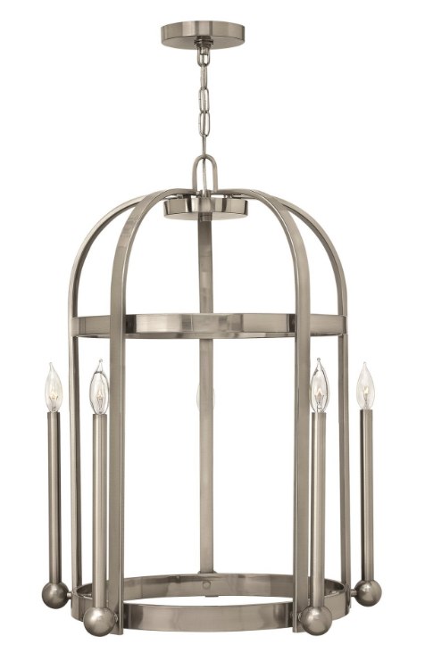Picture of 60w Foyer Landon CAND Brushed Nickel Single Tier Foyer