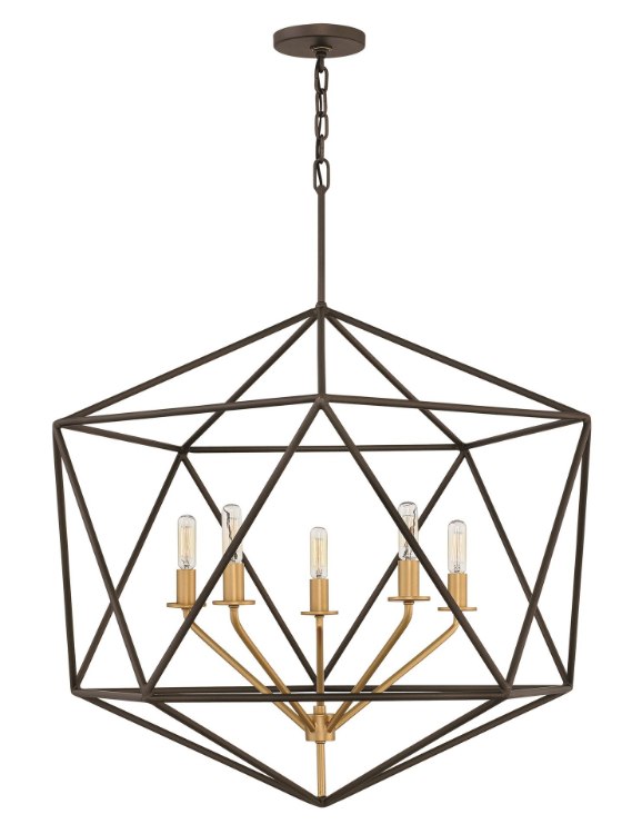 Picture of 60w Chandelier Astrid CAND Metallic Matte Bronze Single Tier Pendant
