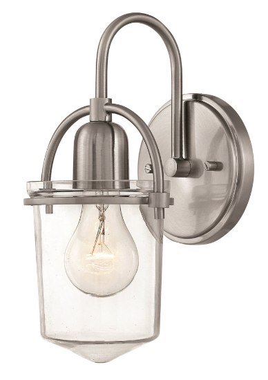 Picture of 100w Sconce Clancy MED Clear Brushed Nickel